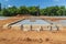 Wooden Frame and Crushed Rock Ready For Concrete Slab Pouring