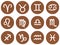Wooden Framed Zodiac Signs