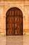 Wooden front doors of San Carlos Cathedral