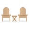 Wooden Garden Chairs And Table