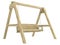 Wooden garden swing bench