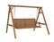 Wooden Garden Swing Seat Isolated