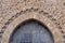 Wooden gate in casbah of Rabat, Morocco