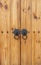 Wooden gate with door knocker chinese style vertical