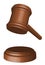 Wooden gavel