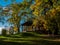 Wooden Gazebo, Autumn in the M.M.Gryshko National Botanical Garden