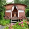 Wooden Gazebo in garden