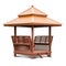 Wooden gazebo pavilion