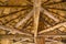 Wooden gazebo roof