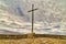 Wooden giant Catholic cross