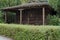 Wooden granary in National monument of landscape architecture Park in former time royal residence on the outskirts of Sofia