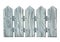 Wooden, gray fence made of planks. Watercolor illustration, isolated object from a large set of Lavender SPA. For the