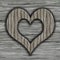 Wooden grizzle uncouth heart