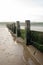 Wooden Groyne on a Wet Beach at Blyth, Northumberland