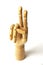 Wooden hand