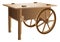 Wooden handcart illustration