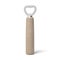 Wooden handle bottle opener on white