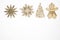 Wooden handmade snowflake toys