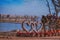 Wooden Heart Entangled at Dubai Love Lake