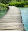 Wooden Hiking Path or Trail