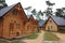 Wooden holiday cottages