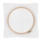 Wooden Hoop for cross stitch. A Tambour Frame for embroidery and Canvas with Free Space for Your Design. 3d Rendering