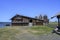 Wooden house built by merchant Elizarov in the second half of the 19th century on Kizhi Island in Karelia