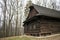 Wooden house cabin old black closeup simple life