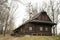Wooden house cabin old black closeup simple life
