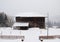 Wooden house in Dolomiti mountains, in Cadore, Italy