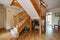 Wooden house staircase