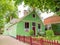 Wooden house in town Broek in Waterland, North Holland, Netherlands