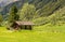 Wooden house typical in a alps village on Ridnaun Valley/Ridanna Valley - Racines country - near Sterzing/Vipiteno, South Tyrol, n