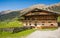 Wooden house typical in a alps village on Ridnaun Valley/Ridanna Valley - Racines country - near Sterzing/Vipiteno, South Tyrol, n