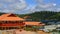 Wooden houses on hill in Dalat, Vietnam