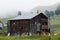 Wooden houses in mountain