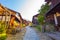 Wooden Houses Nakasendo Trail Magome Morning