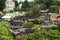 Wooden houses in the old district of Porvoo, Finland