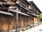 Wooden houses in old Gion