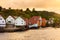 Wooden houses in Sogndalstrand Norway