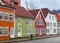 Wooden houses. Street of Bergen, Norway