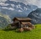 Wooden hut in the Bernese Alps