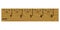Wooden inch ruler