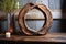 a wooden infinity sign as a rustic home decoration piece