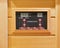 Wooden infrared sauna remote control