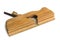 Wooden jack-plane with shaped blade