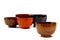 Wooden Japanese soup bowls