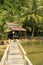 Wooden jetty at local village, Ream National Park, Cambodia