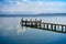 wooden jetty Starnberg lake