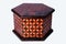 Wooden jewelry box with batik motif gives the impression of an antique box